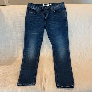 Express Men’s Slim Skinny Jeans in Dark Blue Denim 28X30